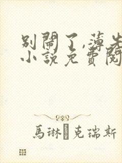 别闹了,薄先生小说免费阅读
