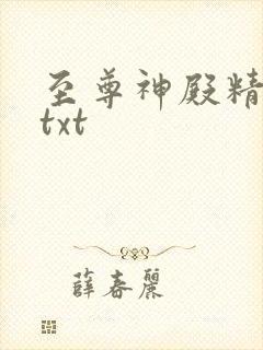 至尊神殿精校版txt