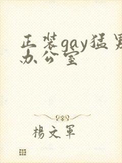正装gay猛男办公室