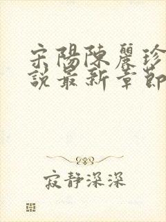 宋阳陈丽珍的小说最新章节免费阅读无弹窗