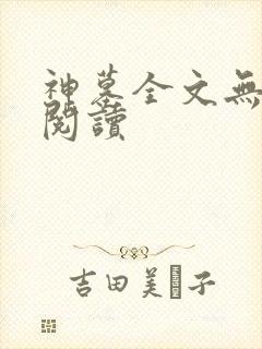 神墓全文无弹窗阅读封面