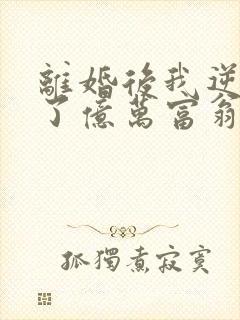 离婚后我逆袭成了亿万富翁