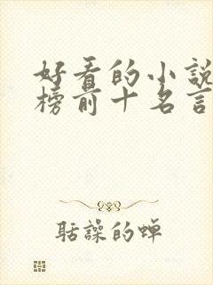 好看的小说排行榜前十名言情现代封面