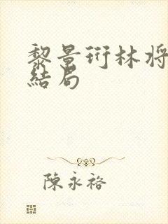 黎景珩林将晚大结局封面