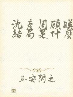 沈彦周顾映瑜大结局是什么封面