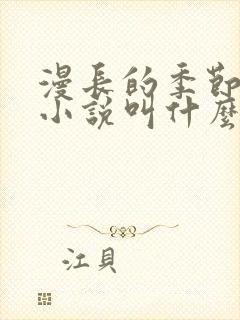 漫长的季节原著小说叫什么