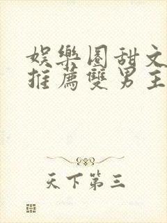 娱乐圈甜文小说推荐双男主