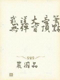 武道大帝笔趣阁无弹窗顶点封面
