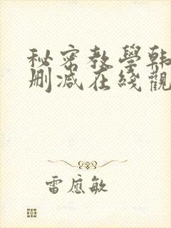 秘密教学韩漫无删减在线观看最新章