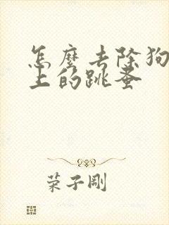 怎么去除狗狗身上的跳蚤
