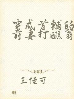 穿成首辅的炮灰前妻打醮翁全文免费封面