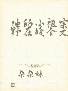 他的小祖宗甜又野在线全文阅读