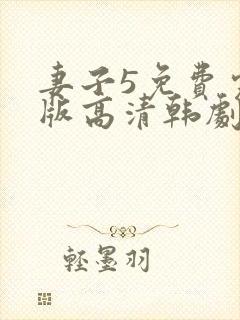 妻子5免费完整版高清韩剧在线观看