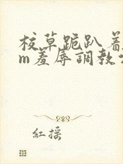 校草跪趴着被sm羞辱调教污文