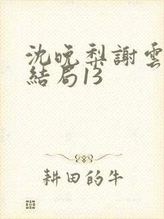 沈晚梨谢云迟大结局13封面
