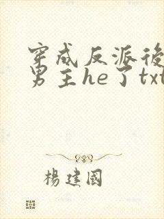 穿成反派后我和男主he了txt