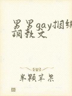 男男gay捆绑调教文
