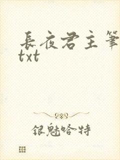 长夜君主笔趣阁txt