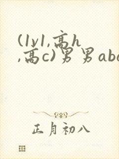 (1v1,高h,高c)男男abo