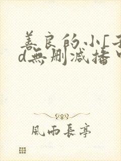 善良的小[子hd无删减播中文
