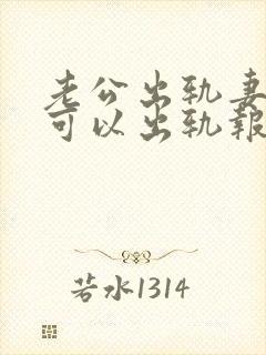 老公出轨妻子也可以出轨报复吗封面