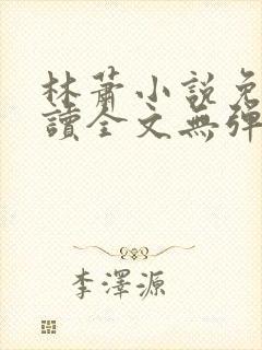 林萧小说免费阅读全文无弹窗