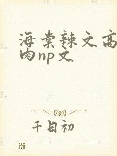 海棠辣文高h啪肉np文