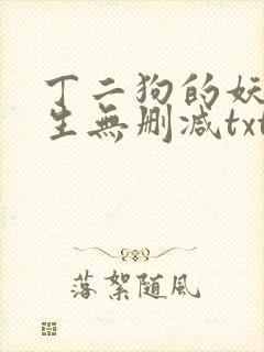 丁二狗的妖孽人生无删减txt