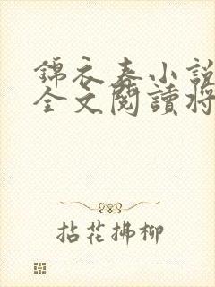 锦衣春小说免费全文阅读将