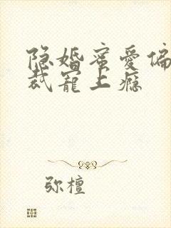 隐婚蜜爱偏执总裁宠上瘾