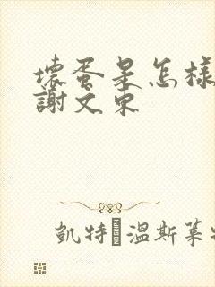 坏蛋是怎样炼成谢文东