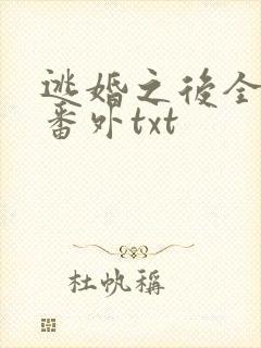 逃婚之后全文加番外txt