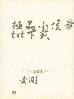 极品小侯爷小说txt下载