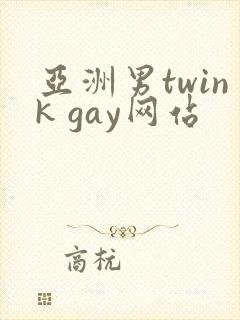 亚洲男twink gay网站
