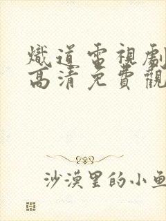 炽道电视剧全集高清免费观看