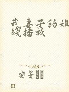 我妻子的姐姐在线播放封面