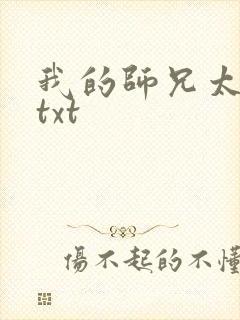 我的师兄太稳健txt封面