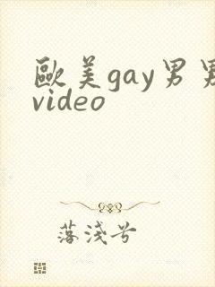 欧美gay男男video封面