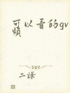 可以看的gv视频