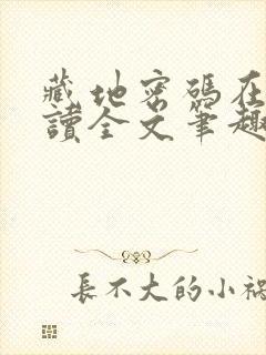 藏地密码在线阅读全文笔趣阁