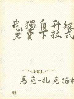 我独自升级漫画免费下拉式在线封面