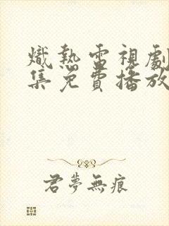 炽热电视剧40集免费播放