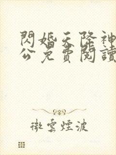 闪婚天降神秘老公免费阅读封面