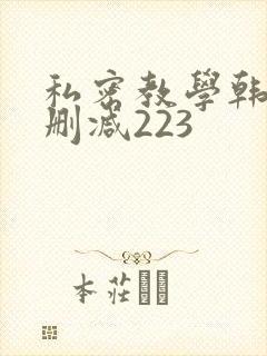 私密教学韩漫无删减223