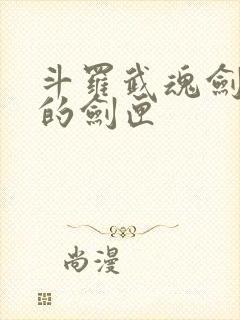 斗罗武魂剑九黄的剑匣封面