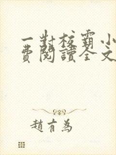 一对校霸小说免费阅读全文无弹窗