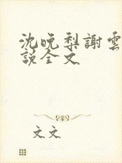 沈晚梨谢云迟小说全文