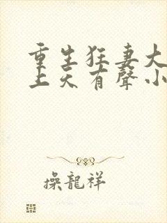 重生狂妻大佬宠上天有声小说