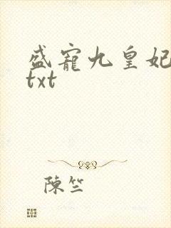 盛宠九皇妃小说txt