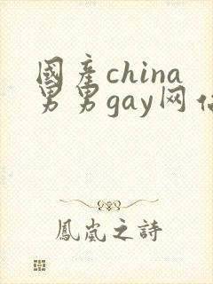 国产china男男gay网站站